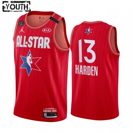 Maglia NBA Houston Rockets James Harden 13 2020 All-Star Jordan Brand Rosso Swingman - Bambino